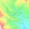 Topografische kaart Huascata, hoogte, reliëf