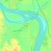 Topografische kaart Paragu, hoogte, reliëf