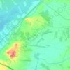 Topografische kaart el Roser, hoogte, reliëf