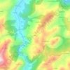 Topografische kaart Buseco, hoogte, reliëf