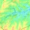 Topografische kaart Lens-Saint-Servais, hoogte, reliëf
