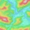Topografische kaart Großreifling, hoogte, reliëf