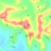 Topografische kaart Maheno, hoogte, reliëf