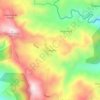 Topografische kaart Los Ángeles, hoogte, reliëf