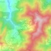 Topografische kaart Cavanna, hoogte, reliëf