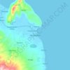 Topografische kaart Hinundayan, hoogte, reliëf