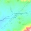 Topografische kaart Bogarre, hoogte, reliëf