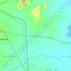 Topografische kaart Malleshvara, hoogte, reliëf