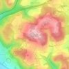 Topografische kaart Wolfenberg, hoogte, reliëf