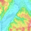 Topografische kaart Perdigat, hoogte, reliëf