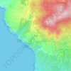Topografische kaart Biscaia, hoogte, reliëf