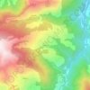 Topografische kaart Campollo, hoogte, reliëf