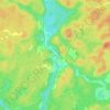 Topografische kaart Kinmount, hoogte, reliëf