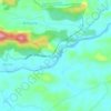 Topografische kaart Panjikkal, hoogte, reliëf