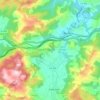 Topografische kaart Hazas de Cesto, hoogte, reliëf