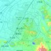 Topografische kaart Lishan, hoogte, reliëf