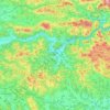 Topografische kaart Litija, hoogte, reliëf