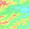Topografische kaart Corridonia, hoogte, reliëf