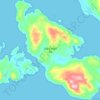 Topografische kaart Isla Carlos III, hoogte, reliëf