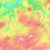 Topografische kaart Plougonver, hoogte, reliëf