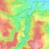 Topografische kaart Wetterburg, hoogte, reliëf