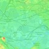 Topografische kaart Borough de Spelthorne, hoogte, reliëf