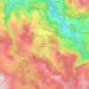 Topografische kaart Lachapelle-Graillouse, hoogte, reliëf