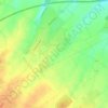Topografische kaart Offignies, hoogte, reliëf