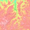 Topografische kaart Ponto dos Volantes, hoogte, reliëf