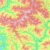 Topografische kaart Chakrata, hoogte, reliëf