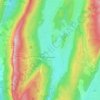 Topografische kaart 38112, hoogte, reliëf