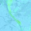Topografische kaart Nieuw-Vossemeer, hoogte, reliëf