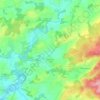 Topografische kaart Néant-sur-Yvel, hoogte, reliëf