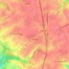 Topografische kaart Sierville, hoogte, reliëf