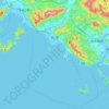 Topografische kaart Hikari, hoogte, reliëf