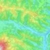 Topografische kaart Feistritz am Wechsel, hoogte, reliëf