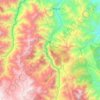 Topografische kaart Río Huancabamba, hoogte, reliëf