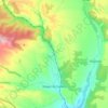 Topografische kaart Magaz de Cepeda, hoogte, reliëf