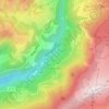 Topografische kaart Cohennoz, hoogte, reliëf