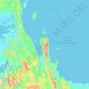 Topografische kaart Teluk Wondama, hoogte, reliëf