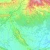 Topografische kaart Luquin, hoogte, reliëf