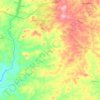 Topografische kaart Isokan, hoogte, reliëf