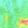 Topografische kaart 49808, hoogte, reliëf