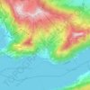 Topografische kaart Gersau, hoogte, reliëf