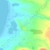 Topografische kaart Roonah, hoogte, reliëf