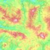 Topografische kaart Simav, hoogte, reliëf