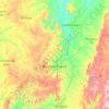 Topografische kaart Montes Claros, hoogte, reliëf