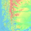 Topografische kaart Natales, hoogte, reliëf