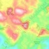 Topografische kaart Fumone, hoogte, reliëf