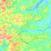 Topografische kaart Lifford-Stranorlar Municipal District, hoogte, reliëf